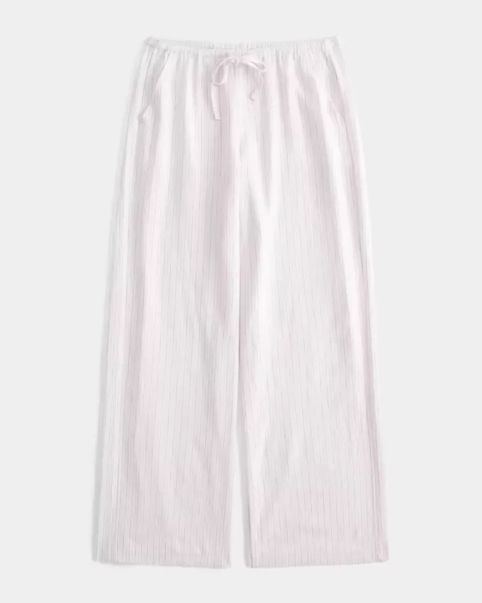 Pull-On Baggy Byxor i linneblandning Pull-On Baggy Byxor i linneblandning