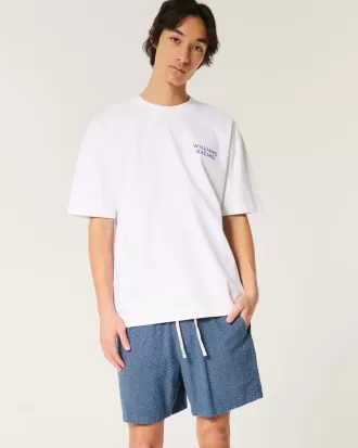 Pull-On Shorts i linneblandning