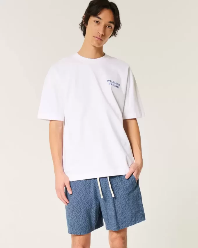 Pull-On Shorts i linneblandning Pull-On Shorts i linneblandning