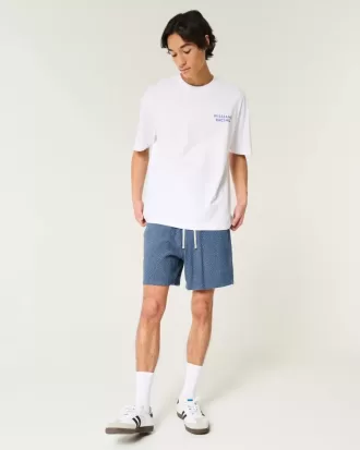 Pull-On Shorts i linneblandning