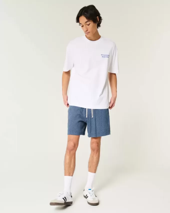 Pull-On Shorts i linneblandning Pull-On Shorts i linneblandning