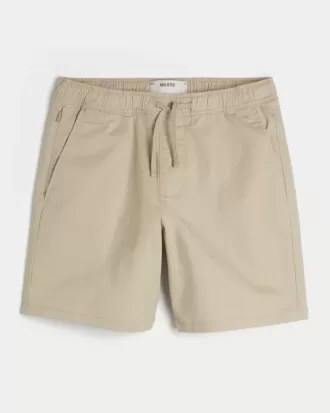 Pull-On-shorts i twill ovanför knäet Pull-On-shorts i twill ovanför knäet