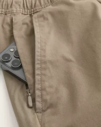 Pull-On-shorts i twill ovanför knäet