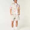 Pull-On-shorts i twill ovanför knäet