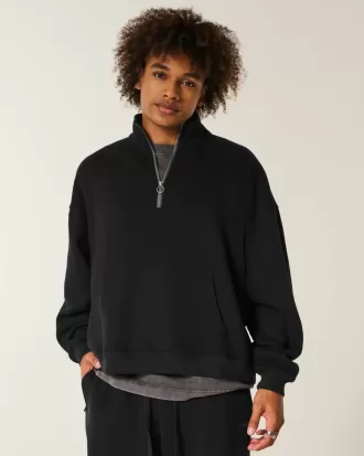 Rectangle Fit tröja med kvarts dragkedja