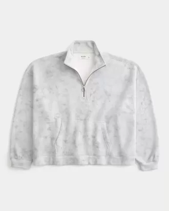Rectangle Fit tröja med kvarts dragkedja