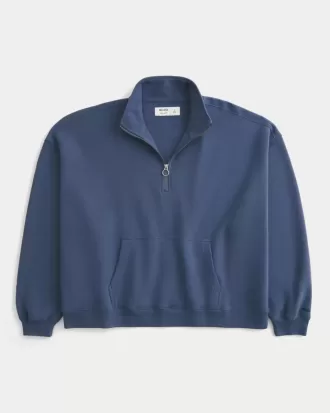 Rectangle Fit tröja med kvarts dragkedja