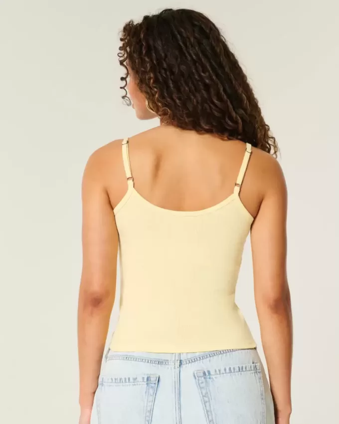 Ribbad blommig grafisk Cami Ribbad blommig grafisk Cami