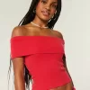 Ribbad off-the-shoulder viktopp Ribbad off-the-shoulder viktopp