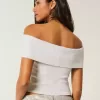 Ribbad off-the-shoulder viktopp Ribbad off-the-shoulder viktopp