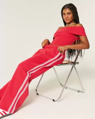 Ribbad off-the-shoulder viktopp