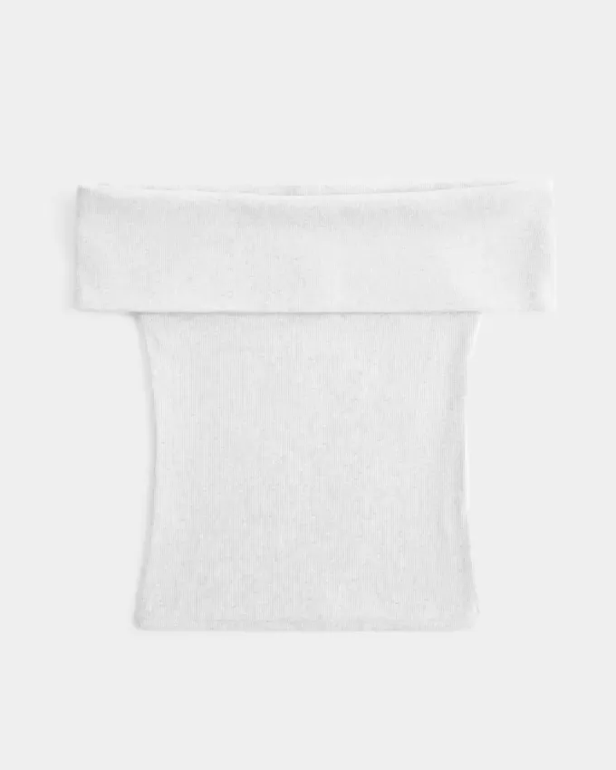 Ribbad off-the-shoulder viktopp Ribbad off-the-shoulder viktopp