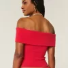 Ribbad off-the-shoulder viktopp Ribbad off-the-shoulder viktopp