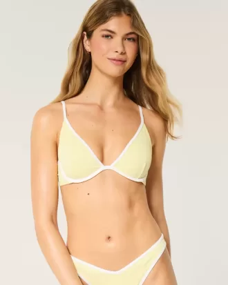 Ribbad Plunge Bikinitopp