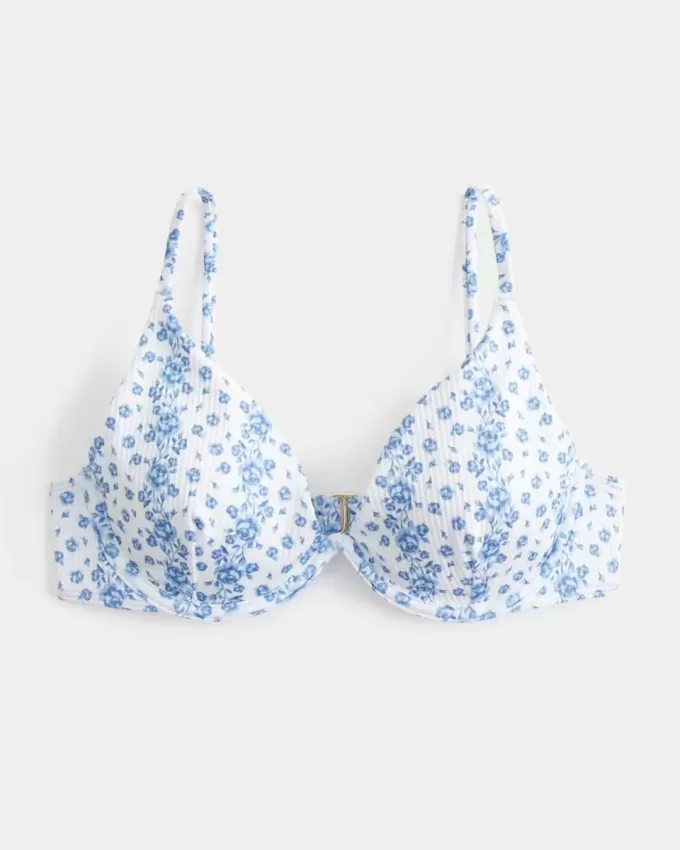 Ribbad Plunge Bikinitopp