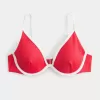 Ribbad Plunge Bikinitopp