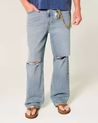 Rippade Medium Wash Baggy Jeans