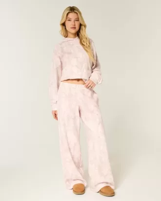 Rosa Camo Baggy träningsbyxor