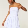 Ruched Bubble Skort Klänning Ruched Bubble Skort Klänning