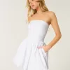 Ruched Bubble Skort Klänning Ruched Bubble Skort Klänning