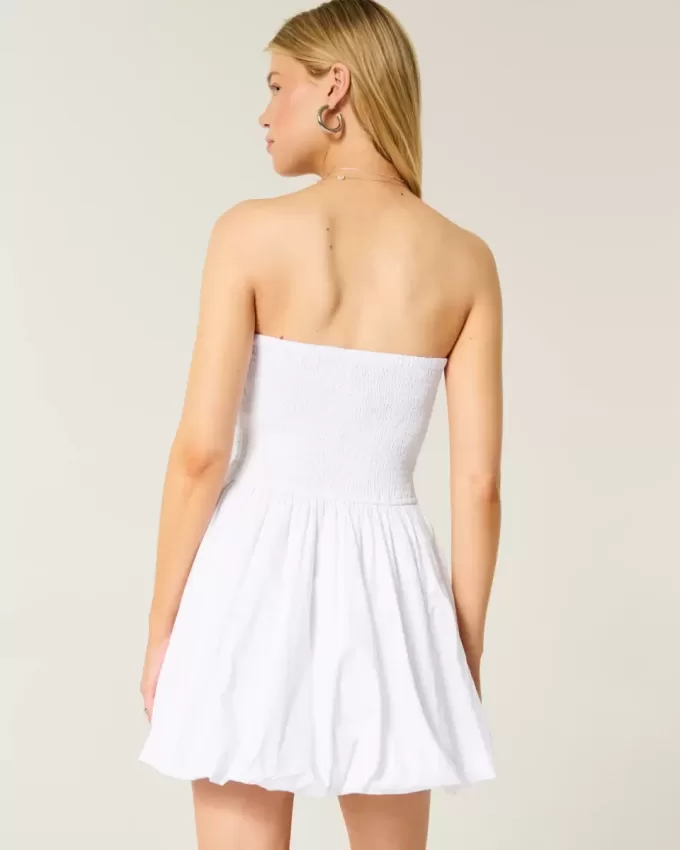 Ruched Bubble Skort Klänning Ruched Bubble Skort Klänning