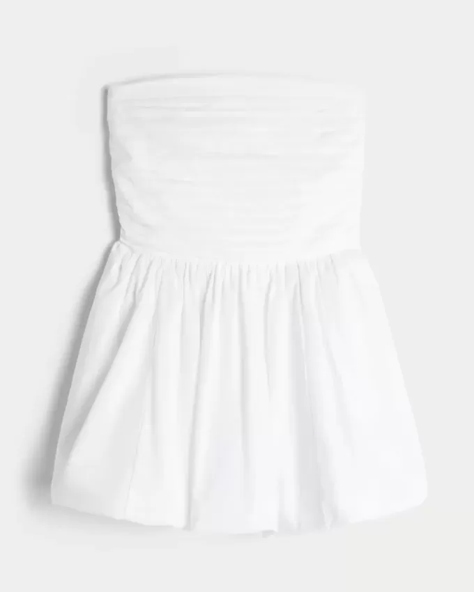 Ruched Bubble Skort Klänning Ruched Bubble Skort Klänning