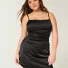 Satin Back Bow Bodycon Klänning Satin Back Bow Bodycon Klänning