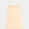 Satin Back Bow Bodycon Klänning Satin Back Bow Bodycon Klänning