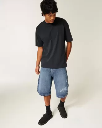 Scorpion Graphic Super Baggy jeansshorts