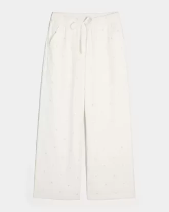 Seersucker Baggy Pull-On byxor