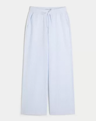 Seersucker Baggy Pull-On byxor