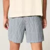 Seersucker Pull-On Shorts på mitten av låret