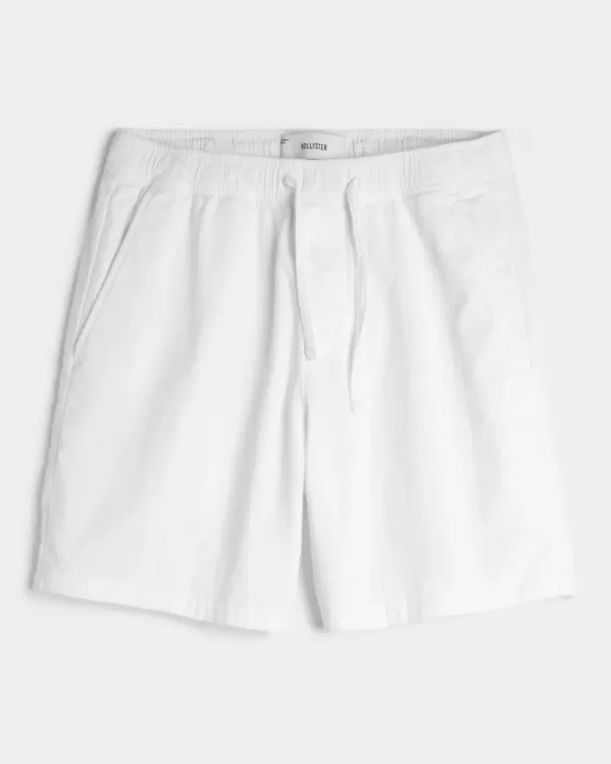 Seersucker-shorts ovanför knäet Seersucker-shorts ovanför knäet