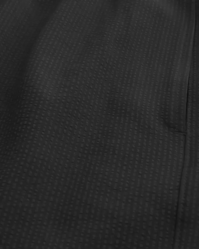 Seersucker volley badshorts på mitten av låret Seersucker volley badshorts på mitten av låret
