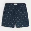 Shorts med linneblandning ovanför knäet