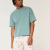 Shorts med linneblandning ovanför knäet