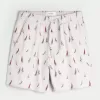 Shorts med linneblandning ovanför knäet