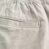 Shorts med linneblandning över knäet
