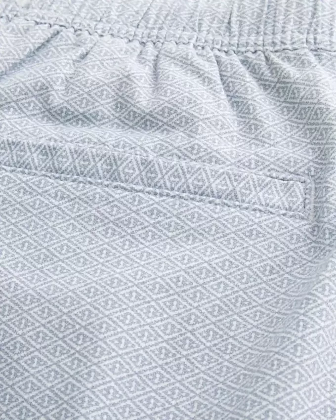Shorts med linneblandning över knäet