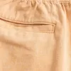 Shorts med linneblandning över knäet