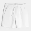 Shorts med linneblandning över knäet Shorts med linneblandning över knäet