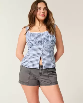 Shorts-shorts i låg twill