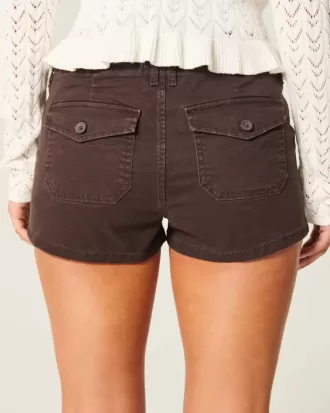 Shorts-shorts i låg twill