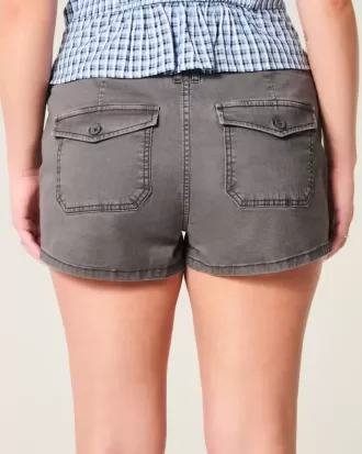 Shorts-shorts i låg twill