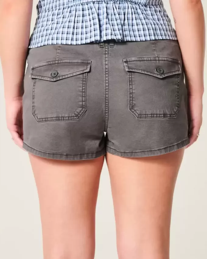 Shorts-shorts i låg twill