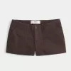 Shorts-shorts i låg twill