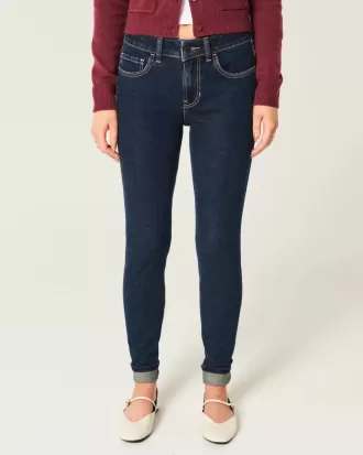 Skinny-jeans i medelhög storlek