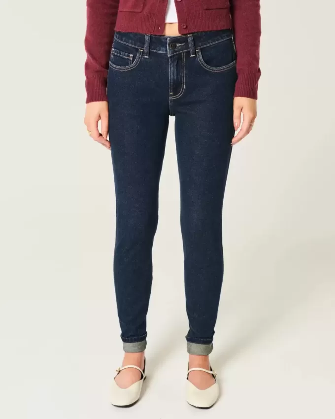 Skinny-jeans i medelhög storlek