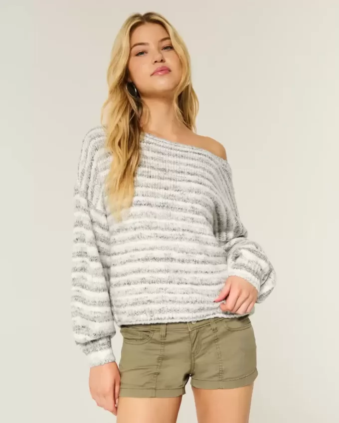 Slouchy Off-the-Soulder tröja Slouchy Off-the-Soulder tröja