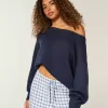 Slouchy Off-the-Soulder tröja Slouchy Off-the-Soulder tröja